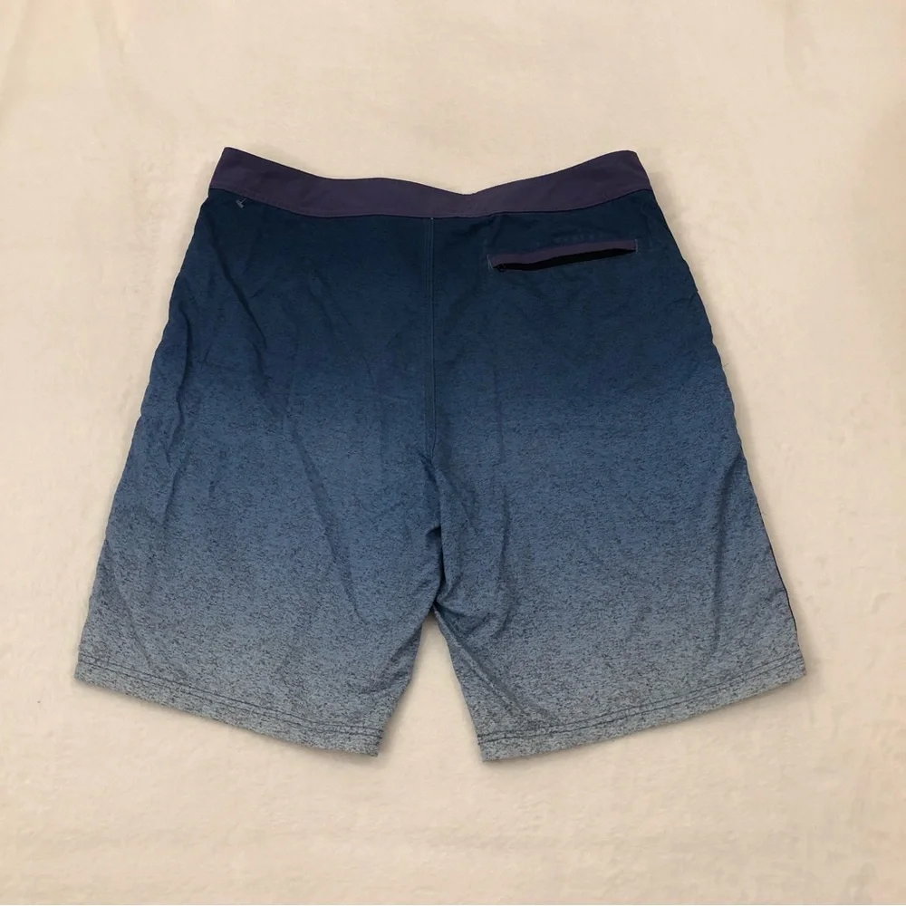 Hurley Surf Blue Speckled & Purple Beach Pool Swim Trunks Board Shorts Mens 38.